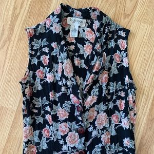 90’s Le Chateau Sleeveless Button Up